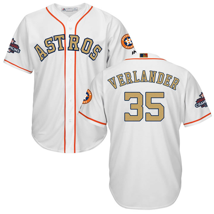 Astros #35 Justin Verlander White 2018 Gold Program Cool Base Jersey,We sell and wholesale Astros #35 Justin Verlander White 2018 Gold Program Cool Base Jersey on line form chian!