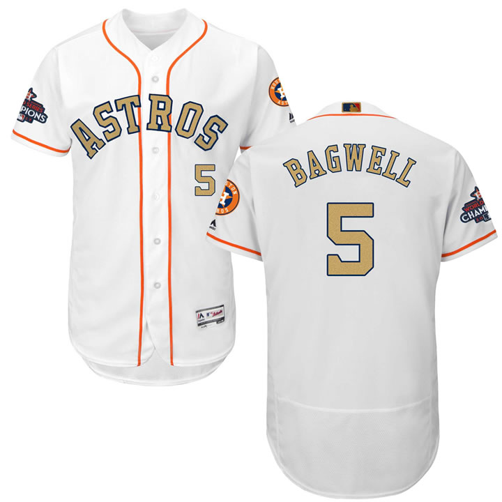 Astros #5 Jeff Bagwell White 2018 Gold Program Flexbase Jersey,We sell and wholesale Astros #5 Jeff Bagwell White 2018 Gold Program Flexbase Jersey on line form chian!