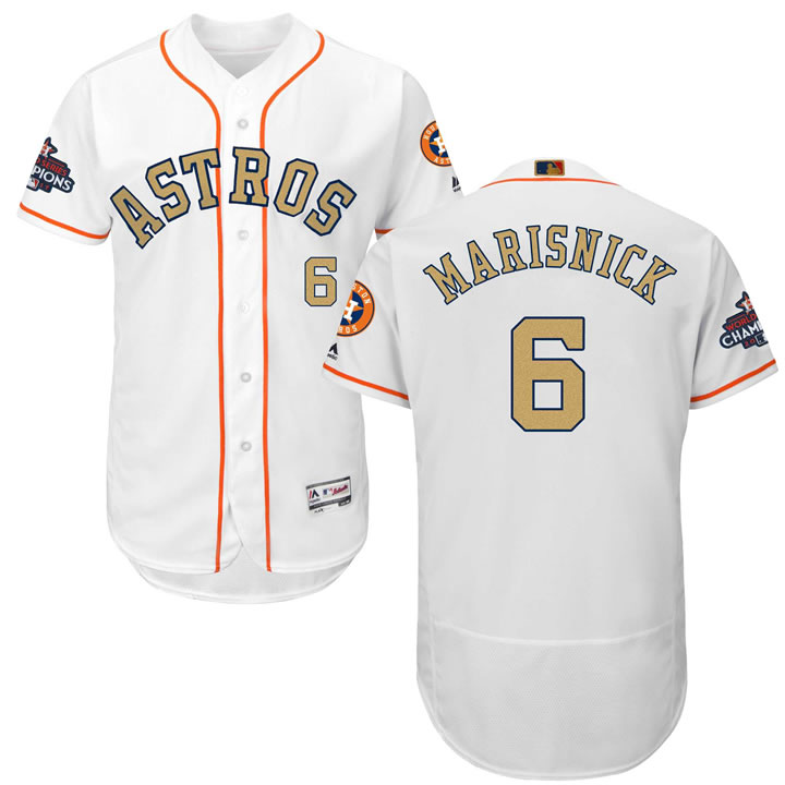 Astros #6 Jake Marisnick White 2018 Gold Program Flexbase Jersey,We sell and wholesale Astros #6 Jake Marisnick White 2018 Gold Program Flexbase Jersey on line form chian!