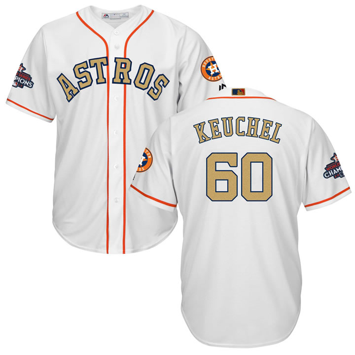 Astros #60 Dallas Keuchel White 2018 Gold Program Cool Base Jersey,We sell and wholesale Astros #60 Dallas Keuchel White 2018 Gold Program Cool Base Jersey on line form chian!