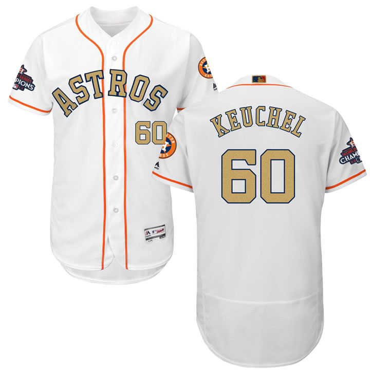 Astros #60 Dallas Keuchel White 2018 Gold Program Flexbase Jersey,We sell and wholesale Astros #60 Dallas Keuchel White 2018 Gold Program Flexbase Jersey on line form chian!