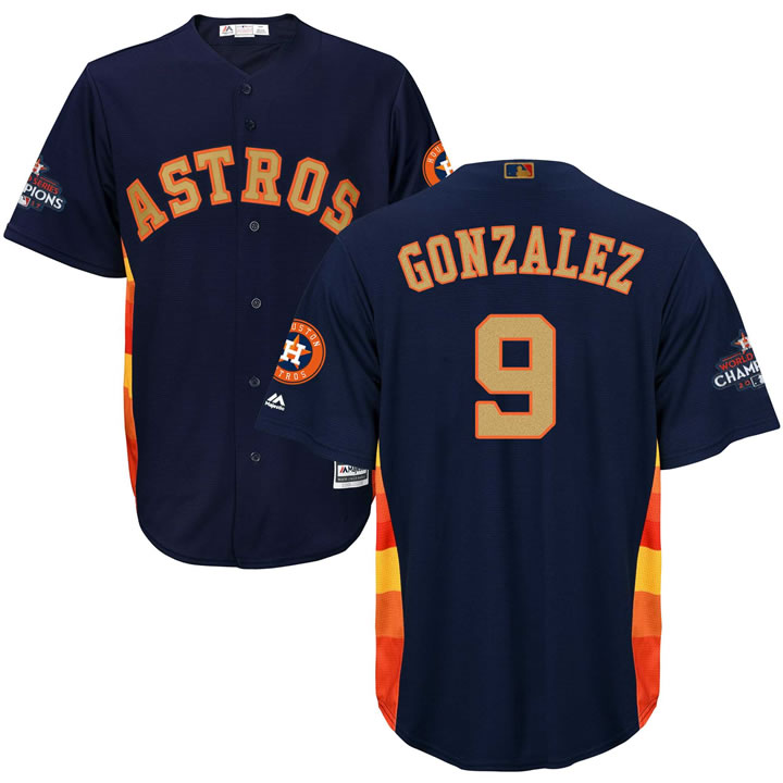 Astros #9 Marwin Gonzalez Navy 2018 Gold Program Flexbase Jersey,We sell and wholesale Astros #9 Marwin Gonzalez Navy 2018 Gold Program Flexbase Jersey on line form chian!