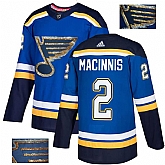 Blues 2 Al Macinnis Blue Glittery Edition Adidas Jersey,baseball caps,new era cap wholesale,wholesale hats
