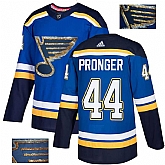 Blues 44 Chris Pronger Blue Glittery Edition Adidas Jersey,baseball caps,new era cap wholesale,wholesale hats