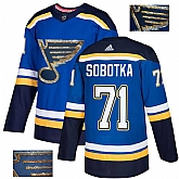 Blues 71 Vladimir Sobotka Blue Glittery Edition Adidas Jersey,baseball caps,new era cap wholesale,wholesale hats