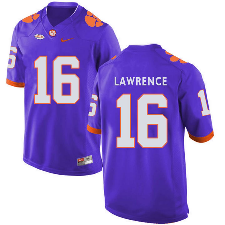 Clemson Tigers 16 Trevor Lawrence Purple College Football Jersey DingZhi,We sell and wholesale Clemson Tigers 16 Trevor Lawrence Purple College Football Jersey DingZhi on line form chian!