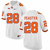 Clemson Tigers 28 Tavien Feaster White College Football Jersey DingZhi,baseball caps,new era cap wholesale,wholesale hats