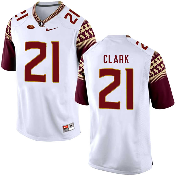 Florida State Seminoles 21 Corey Clark White College Football Jersey DingZhi,We sell and wholesale Florida State Seminoles 21 Corey Clark White College Football Jersey DingZhi on line form chian!