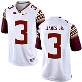Florida State Seminoles 3 Derwin James JR. White College Football Jersey DingZhi,baseball caps,new era cap wholesale,wholesale hats