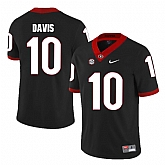 Georgia Bulldogs 10 Thomas Davis Black College Football Jersey DingZhi,baseball caps,new era cap wholesale,wholesale hats