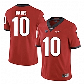 Georgia Bulldogs 10 Thomas Davis Red College Football Jersey DingZhi,baseball caps,new era cap wholesale,wholesale hats