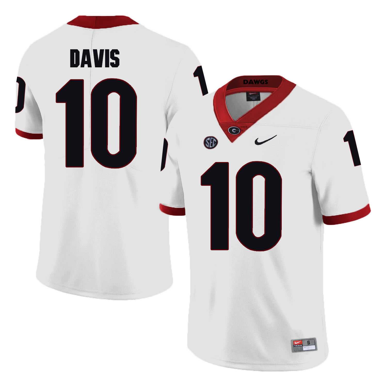 Georgia Bulldogs 10 Thomas Davis White College Football Jersey DingZhi,We sell and wholesale Georgia Bulldogs 10 Thomas Davis White College Football Jersey DingZhi on line form chian!