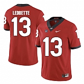 Georgia Bulldogs 13 Jonathan Ledbetter Red College Football Jersey DingZhi,baseball caps,new era cap wholesale,wholesale hats