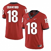 Georgia Bulldogs 18 Ricardo Crawford Red College Football Jersey DingZhi