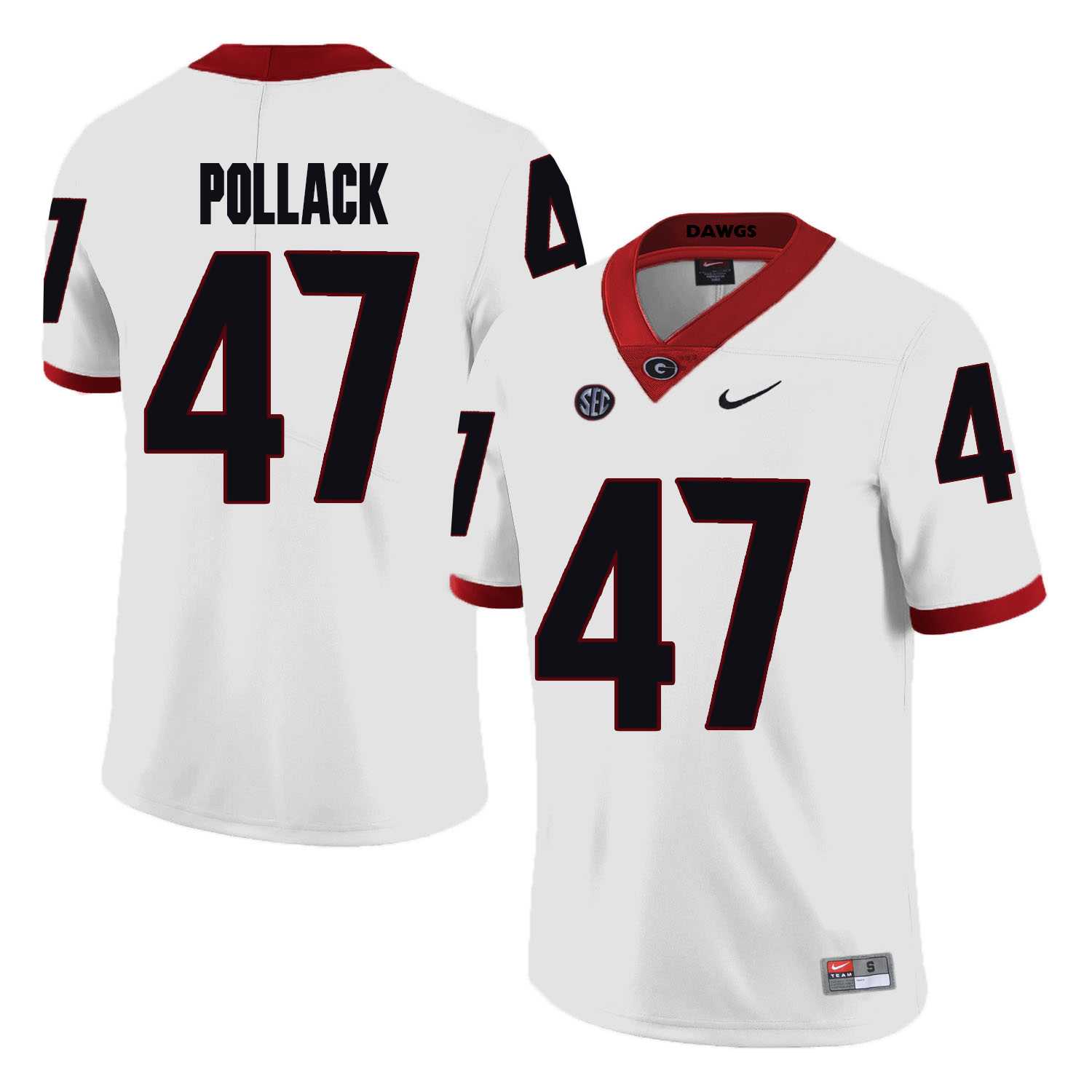 Georgia Bulldogs 47 David Pollack White College Football Jersey DingZhi,We sell and wholesale Georgia Bulldogs 47 David Pollack White College Football Jersey DingZhi on line form chian!