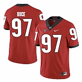 Georgia Bulldogs 97 Brooks Buce Red College Football Jersey DingZhi,baseball caps,new era cap wholesale,wholesale hats