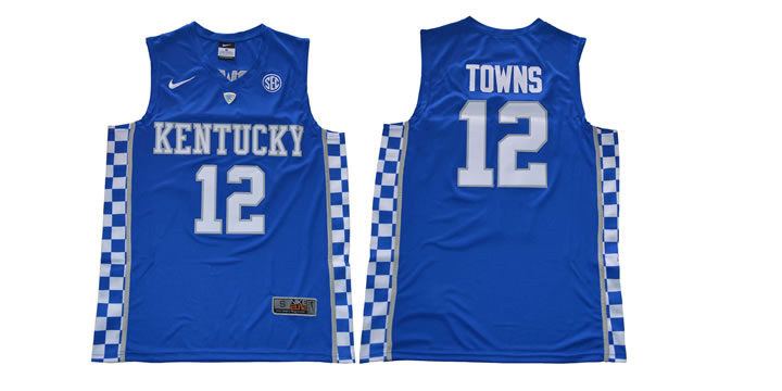 Kentucky Wildcats 12 Karl-Anthony Towns Blue College Basketball Jersey,We sell and wholesale Kentucky Wildcats 12 Karl-Anthony Towns Blue College Basketball Jersey on line form chian!