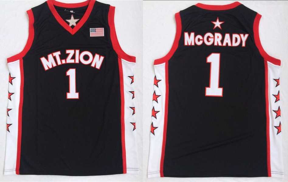 MT. Zion 1 Tracy McGrady Black College Basketball Jersey,We sell and wholesale MT. Zion 1 Tracy McGrady Black College Basketball Jersey on line form chian!