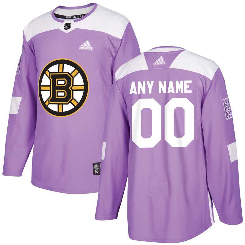 Men's Customized Boston Bruins Purple Adidas Hockey Fights Cancer Practice Jersey,We sell and wholesale Men's Customized Boston Bruins Purple Adidas Hockey Fights Cancer Practice Jersey on line form chian!