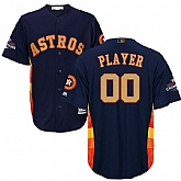 Men's Customized Houston Astros Navy 2018 Gold Program Cool Base Jersey,baseball caps,new era cap wholesale,wholesale hats