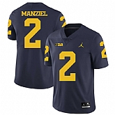 Michigan Wolverines 2 Johnny Manziel Navy College Football Jersey DingZhi,baseball caps,new era cap wholesale,wholesale hats