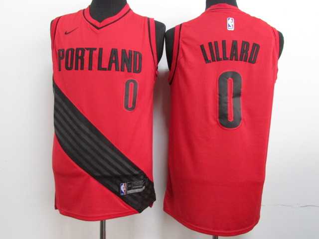 Nike Blazers 0 Damian Lillard Red City Edition Swingman Stitched NBA Jersey,We sell and wholesale Nike Blazers 0 Damian Lillard Red City Edition Swingman Stitched NBA Jersey on line form chian!