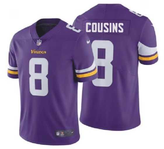 Nike Vikings 8 Kirk Cousin Purple NFL Vapor Untouchable Player Limited Jersey,We sell and wholesale Nike Vikings 8 Kirk Cousin Purple NFL Vapor Untouchable Player Limited Jersey on line form chian!