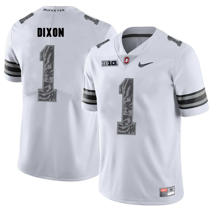 Ohio State Buckeyes 1 Johnnie Dixon White Shadow College Football Jersey DingZhi,We sell and wholesale Ohio State Buckeyes 1 Johnnie Dixon White Shadow College Football Jersey DingZhi on line form chian!
