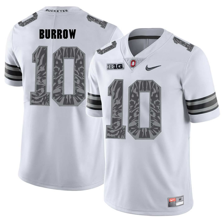 Ohio State Buckeyes 10 Joe Burrow White Shadow College Football Jersey DingZhi,We sell and wholesale Ohio State Buckeyes 10 Joe Burrow White Shadow College Football Jersey DingZhi on line form chian!