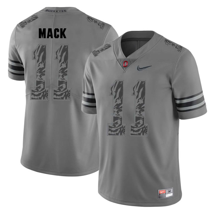 Ohio State Buckeyes 11 Austin Mack Gray Shadow College Football Jersey DingZhi,We sell and wholesale Ohio State Buckeyes 11 Austin Mack Gray Shadow College Football Jersey DingZhi on line form chian!