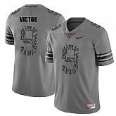 Ohio State Buckeyes 9 Binjimen Victor Gray Shadow College Football Jersey DingZhi,baseball caps,new era cap wholesale,wholesale hats
