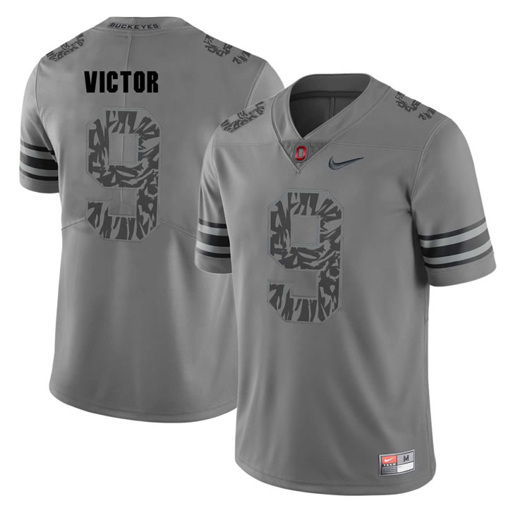 Ohio State Buckeyes 9 Binjimen Victor Gray Shadow College Football Jersey DingZhi,We sell and wholesale Ohio State Buckeyes 9 Binjimen Victor Gray Shadow College Football Jersey DingZhi on line form chian!