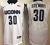 UConn Huskies 30 Breanna Stewart White College Basketball Jersey,baseball caps,new era cap wholesale,wholesale hats