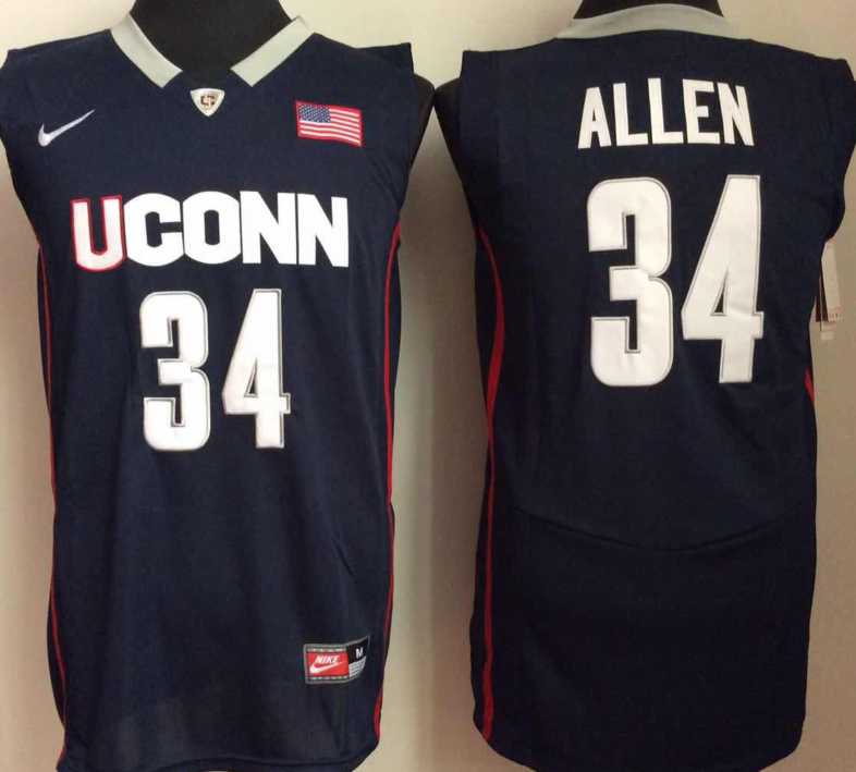 UConn Huskies 34 Ray Allen Navy College Basketball Jersey,We sell and wholesale UConn Huskies 34 Ray Allen Navy College Basketball Jersey on line form chian!