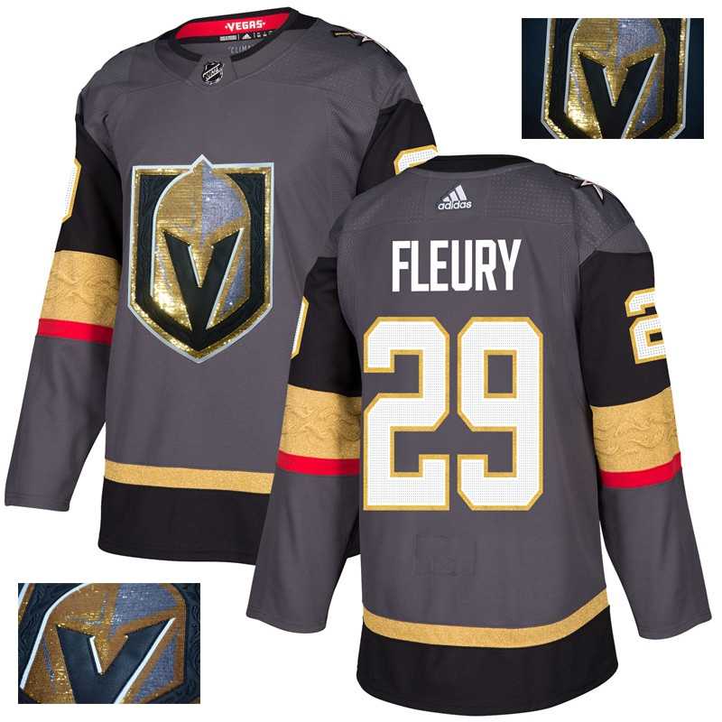 Vegas Golden Knights 29 Marc-Andre Fleury Gray With Special Glittery Logo Adidas Jersey,We sell and wholesale Vegas Golden Knights 29 Marc-Andre Fleury Gray With Special Glittery Logo Adidas Jersey on line form chian!