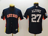 Women Astros #27 Jose Altuve Navy 2018 Spring Training Cool Base Jersey,baseball caps,new era cap wholesale,wholesale hats