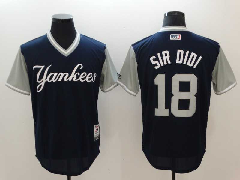 Yankees #18 Didi Gregorius Sir Didi Majestic Navy 2017 Players Weekend Baseball Jerseys1,We sell and wholesale Yankees #18 Didi Gregorius Sir Didi Majestic Navy 2017 Players Weekend Baseball Jerseys1 on line form chian!