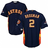 Youth Astros #2 Alex Bregman Navy 2018 Gold Program Cool Base Jersey,baseball caps,new era cap wholesale,wholesale hats