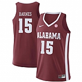Alabama Crimson Tide 15 Tyler Barnes Red College Basketball Jersey Dzhi,baseball caps,new era cap wholesale,wholesale hats
