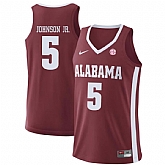 Alabama Crimson Tide 5 Avery Johnson Jr. Red College Basketball Jersey Dzhi,baseball caps,new era cap wholesale,wholesale hats