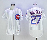 Cubs 27 Addison Russell White Flexbase Baseball Jerseys,baseball caps,new era cap wholesale,wholesale hats