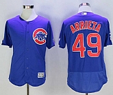 Cubs 49 Jake Arrieta Royal Flexbase Baseball Jerseys,baseball caps,new era cap wholesale,wholesale hats
