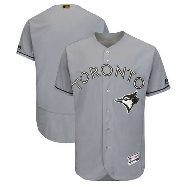 Men's Customized Blue Jays Any Name & Number Gray 2018 Memorial Day Flexbase Jersey,We sell and wholesale Men's Customized Blue Jays Any Name & Number Gray 2018 Memorial Day Flexbase Jersey on line form chian!