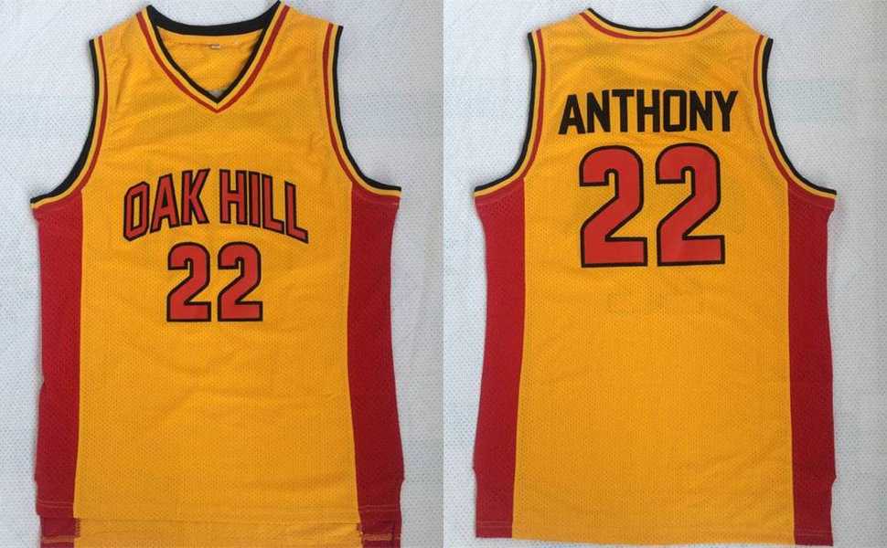 Oak Hill 22 Carmelo Anthony Yellow High School Basketball Stitched NBA Jersey,We sell and wholesale Oak Hill 22 Carmelo Anthony Yellow High School Basketball Stitched NBA Jersey on line form chian!