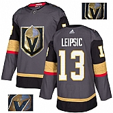 Vegas Golden Knights 13 Brendan Leipsic Gray With Special Glittery Logo Adidas Jersey,baseball caps,new era cap wholesale,wholesale hats