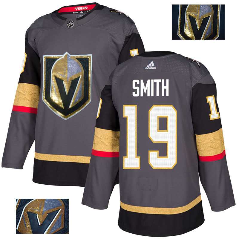 Vegas Golden Knights 19 Reilly Smith Gray With Special Glittery Logo Adidas Jersey,We sell and wholesale Vegas Golden Knights 19 Reilly Smith Gray With Special Glittery Logo Adidas Jersey on line form chian!
