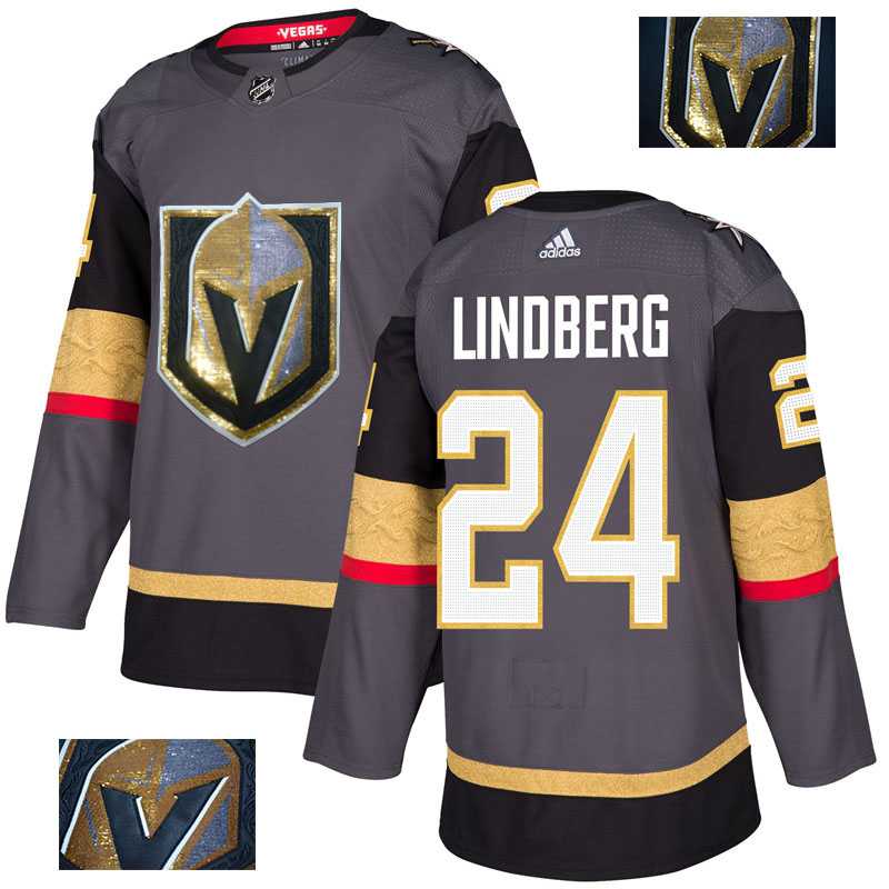 Vegas Golden Knights 24 Oscar Lindberg Gray With Special Glittery Logo Adidas Jersey,We sell and wholesale Vegas Golden Knights 24 Oscar Lindberg Gray With Special Glittery Logo Adidas Jersey on line form chian!