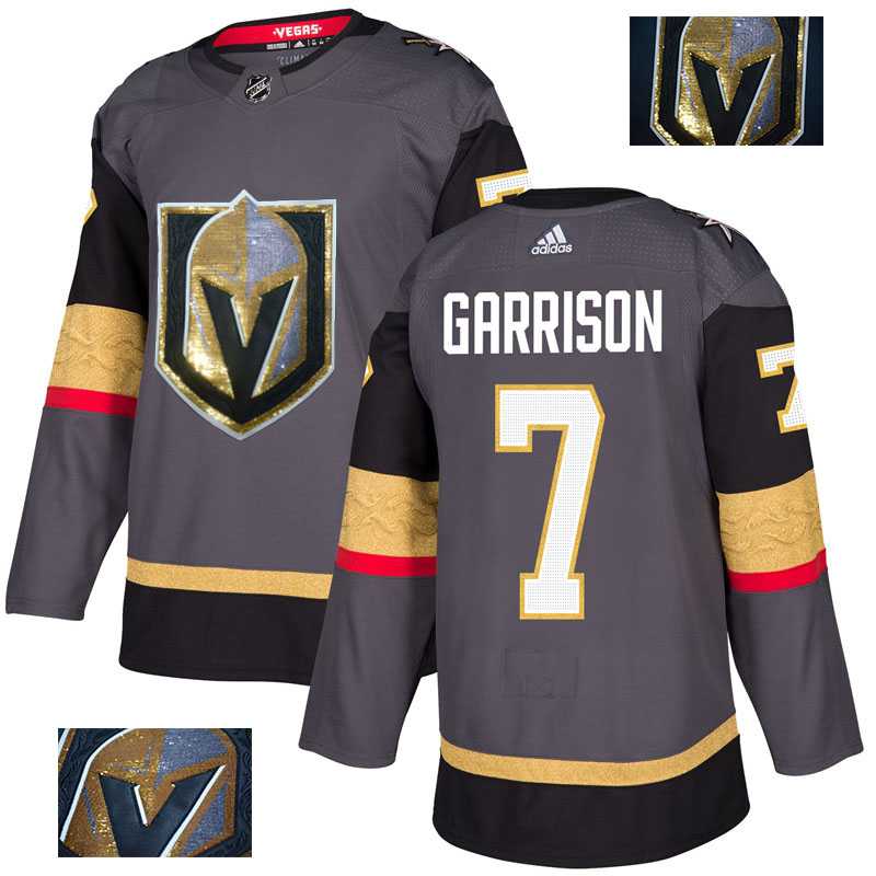 Vegas Golden Knights 7 Jason Garrison Gray With Special Glittery Logo Adidas Jersey,We sell and wholesale Vegas Golden Knights 7 Jason Garrison Gray With Special Glittery Logo Adidas Jersey on line form chian!