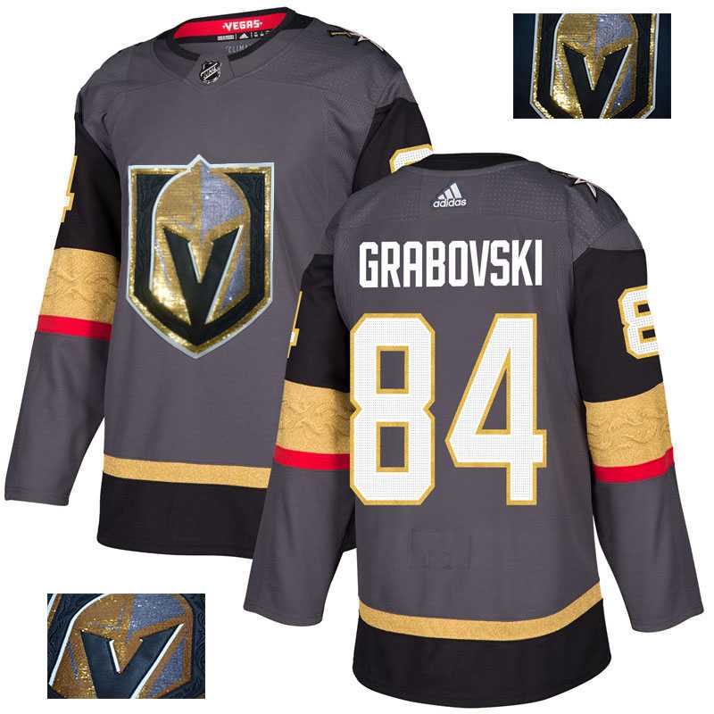 Vegas Golden Knights 84 Mikhail Grabovski Gray With Special Glittery Logo Adidas Jersey,We sell and wholesale Vegas Golden Knights 84 Mikhail Grabovski Gray With Special Glittery Logo Adidas Jersey on line form chian!