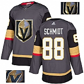 Vegas Golden Knights 88 Nate Schmidt Gray With Special Glittery Logo Adidas Jersey,baseball caps,new era cap wholesale,wholesale hats